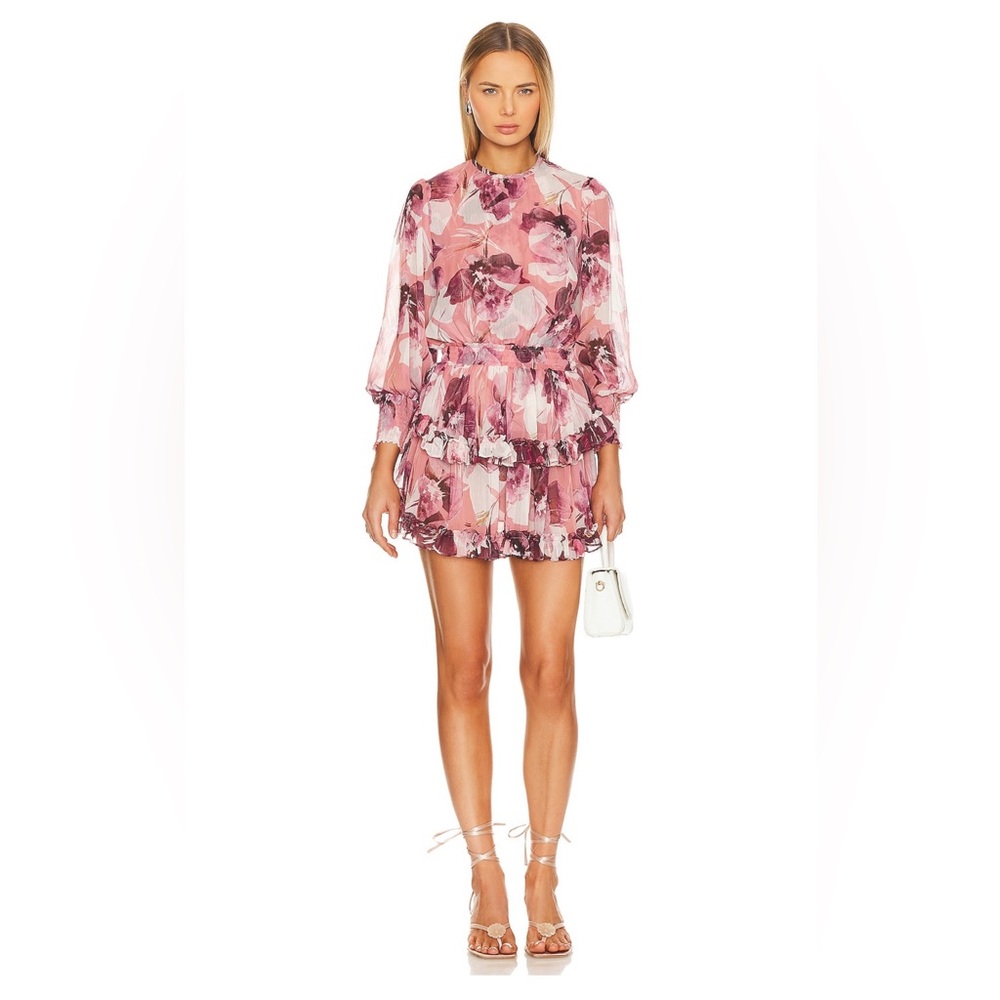Misa Los Angeles Camila Dress in Floral Tropical Mix Size Medium